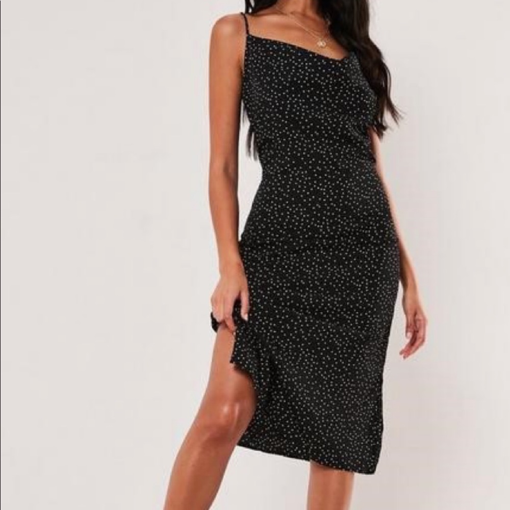 Cowl neck midi dress from Missguided